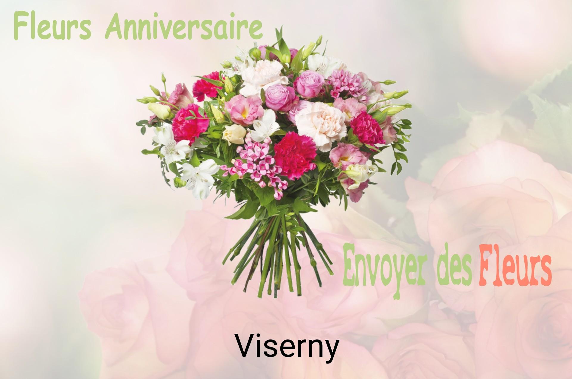 Bouquet de fleurs d’anniversaire livré à Viserny